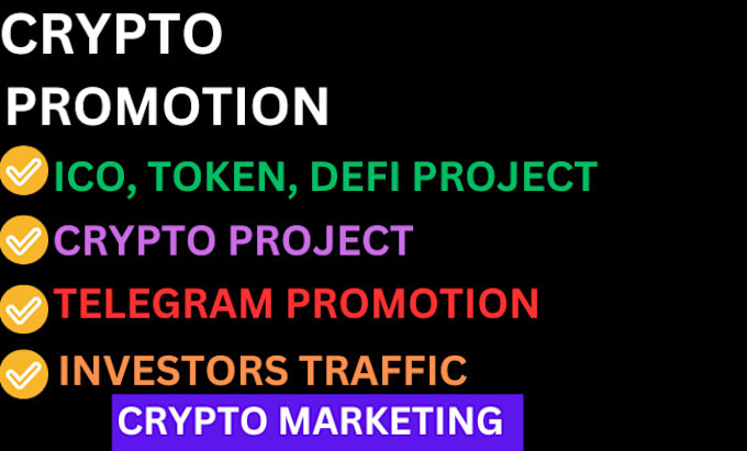 Gig Preview - Advertise and promote your crypto coin, website, nft, ico, token in any link