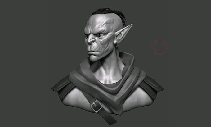 Gig Preview - Do realistic 3d head, 3d model, 3d sculpting, 3d helmet, 3d realistic character