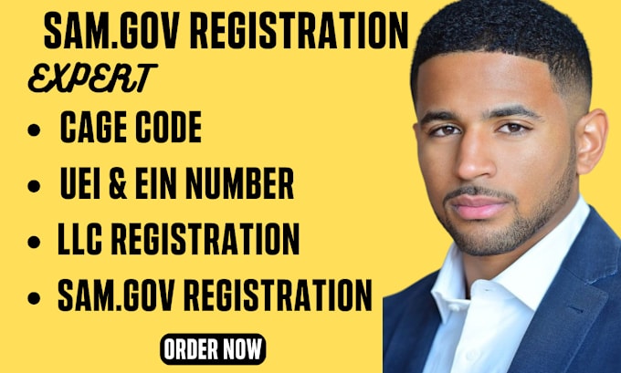 Gig Preview - Do sam gov registration cage code uei government contract