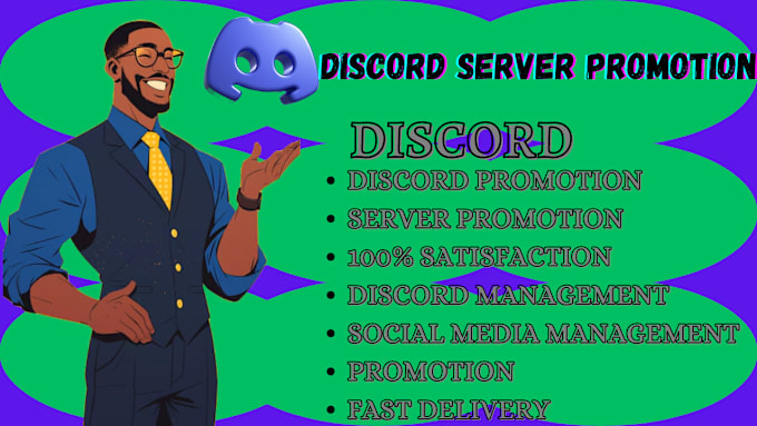 Gig Preview - Do discord server promotion, real active member, discord banner, discord emojis