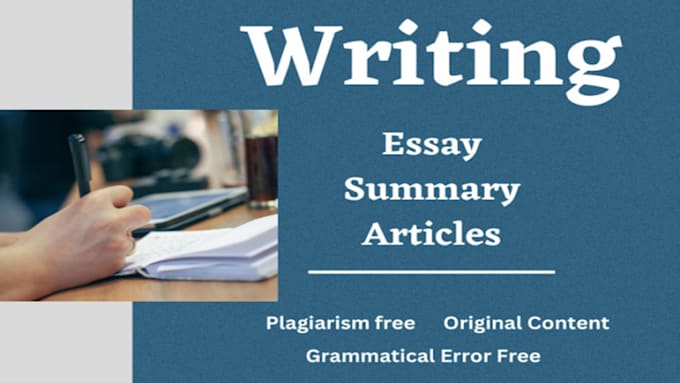 Gig Preview - Write essays in research, summary, business, case study essays and PPT