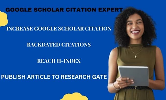 Gig Preview - Increase google scholar citations, journals, researchgate