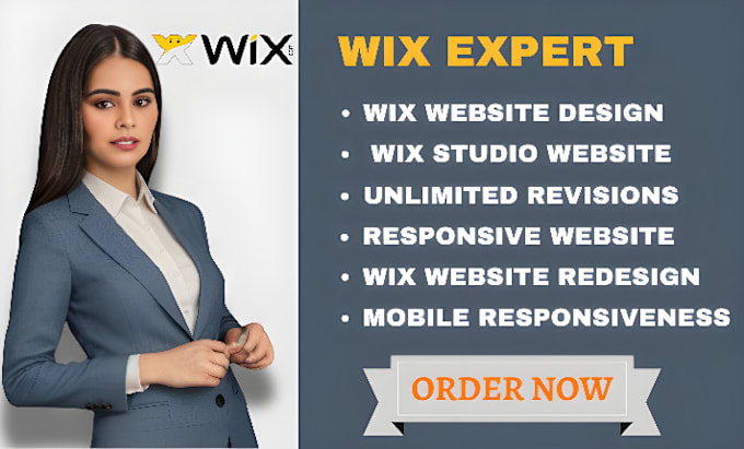 Gig Preview - Build wix studio website do engaging wix website design wix website development