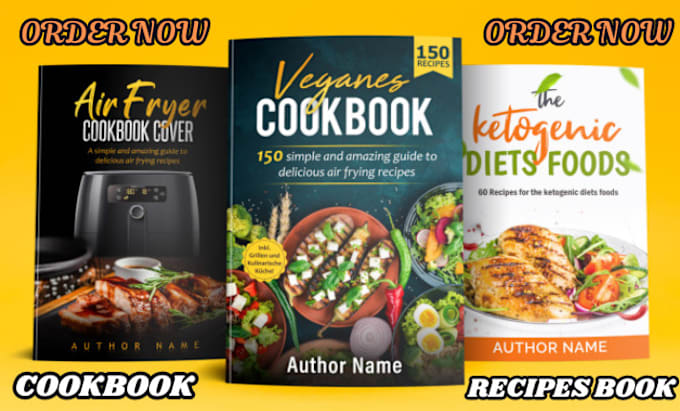 Bestseller - write and design recipes for cookbook recipes, recipes book cover design