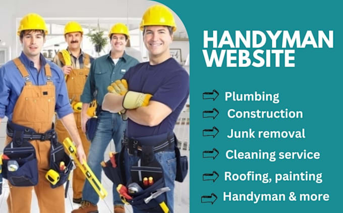 Gig Preview - Design handyman, construction, electrician, roofing, plumbing website