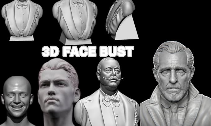 Bestseller - do 3d face bust model head using blender for 3d printing