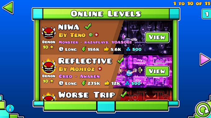 Gig Preview - Verify your geometry dash level