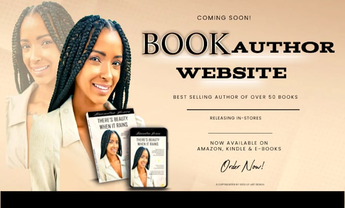 Gig Preview - Design author website, ebook website, book author website, book website