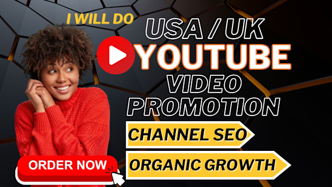 Gig Preview - Do organic USA youtube video promotion,shoutout USA channel  ,channel seo