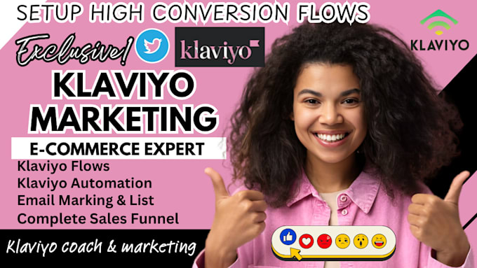 Gig Preview - Design klaviyo email flows and klaviyo email template for email marketing