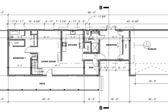 Gig Preview - Do adu architectural mep plans garage conversion floor plan site plan deck plan