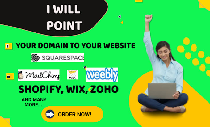 Gig Preview - Point your domain to your web hosting platforms, wordpress, wix, shopify,