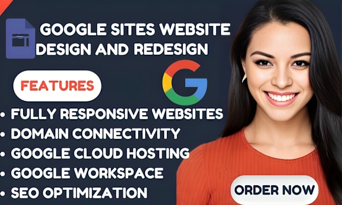 Gig Preview - Design a google site website,  landing page and  responsive website for you