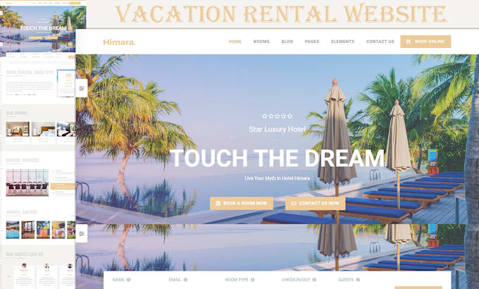 Gig Preview - Build airbnb lodgify vacation rental website with homey wp rentals houzez theme