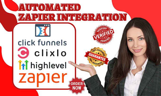 Gig Preview - Setup clickfunnels zapier email integration gohighlevel clixlo funnel automation