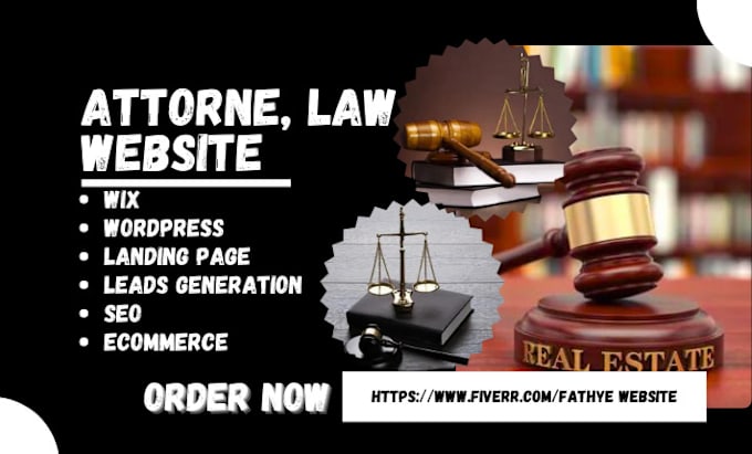 Gig Preview - Design immigration lawyer law firm attorney legal law notary wordpress website