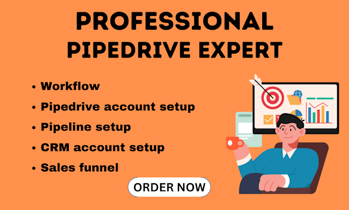 Gig Preview - Enhance your sales with professional pipedrive CRM solutions