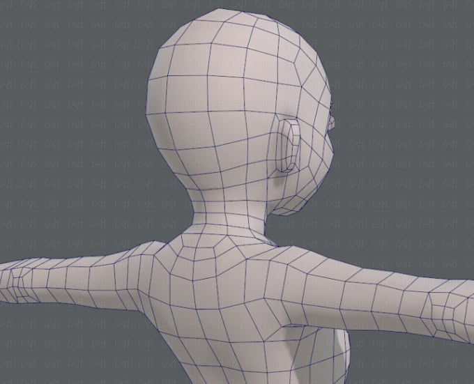 Gig Preview - Completely fix and rig your model 3d for mmd, blender, unity weight paint