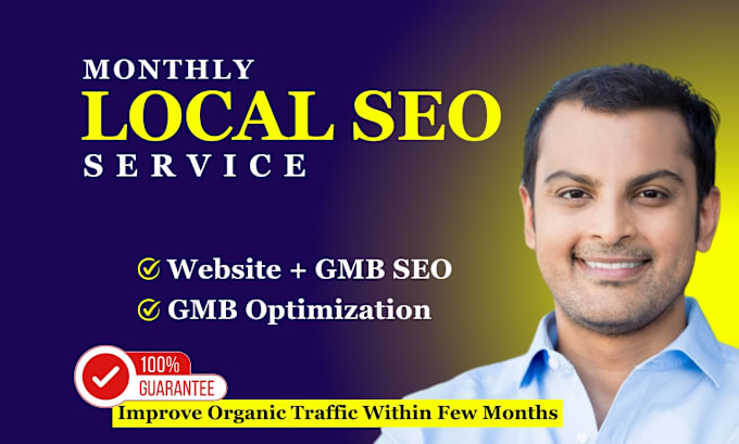 Gig Preview - Do monthly local SEO service for gmb ranking in google maps