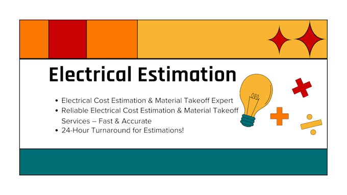 Gig Preview - Do electrical cost estimation and  material take off