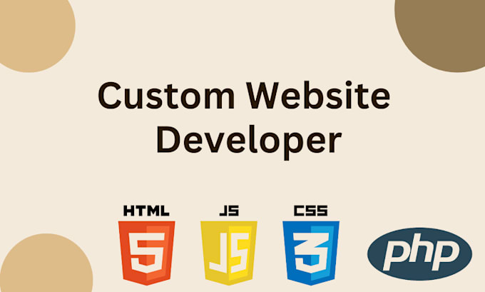 Gig Preview - Develop a custom website in html css js for your business