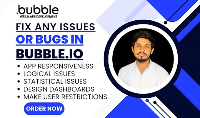 Gig Preview - Fix any issues or bugs in your bubble io app or website