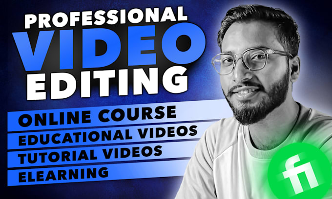 Gig Preview - Edit your online course, educational videos, elearning, and tutorial videos