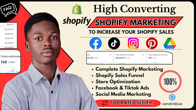 Gig Preview - Boost your shopify store sales ecommerce shopify marketing sales funnel fb ads