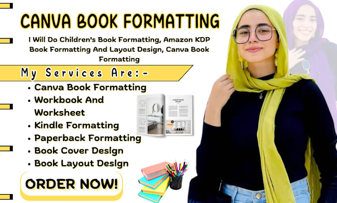 Gig Preview - Do canva book and workbook formatting for amazon kdp book publishing