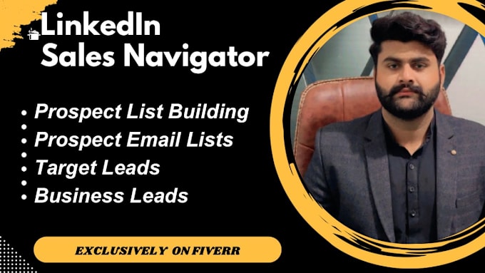 Gig Preview - Lead generation using linkedin sales navigator and paid tools for valid emails