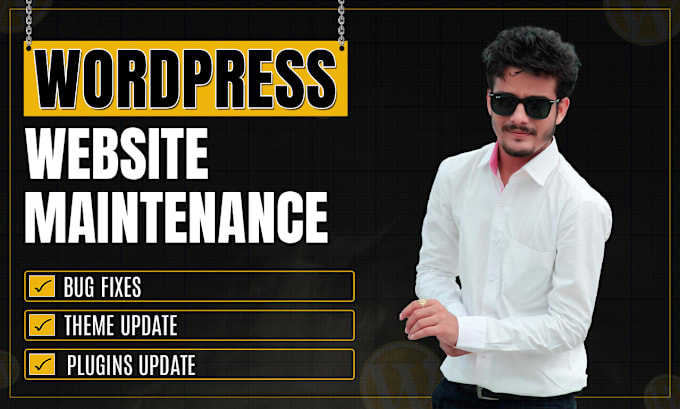 Gig Preview - Provide maintenance and support for your wordpress website