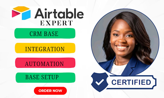 Gig Preview - Be your airtable specialist for project management CRM sales marketing