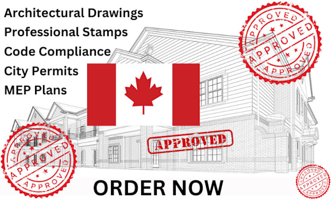 Bestseller - do architecture structure mep design for canada city permits and stamp