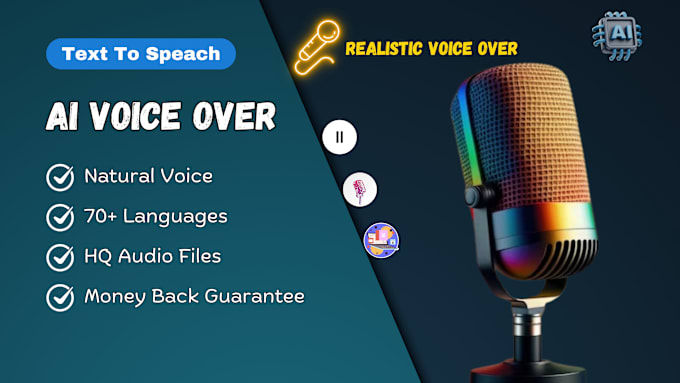 Gig Preview - Create real human like ai voice over text to speech