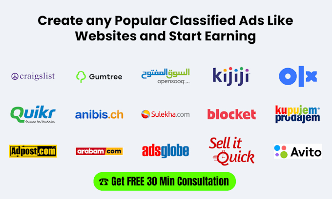 Gig Preview - Create any popular classified ads like website design