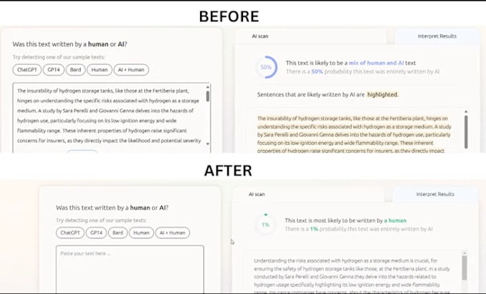 Gig Preview - Manually edit, rewrite, and humanize ai chatgpt content