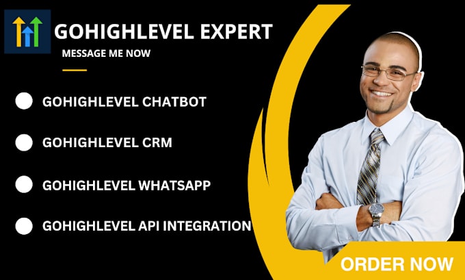 Gig Preview - Gohighlevel chatbot gohighlevel website ghl CRM automation, ghl migration