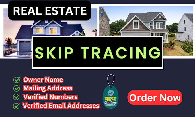 Gig Preview - Provide skip tracing service for real estate business with low price