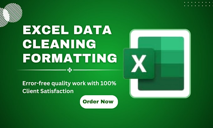 Gig Preview - Do ms excel data cleaning, formatting, merging and organizing