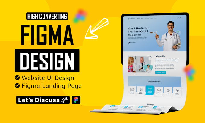 Bestseller - do figma website design, figma dashboard, website ui design, website mockup