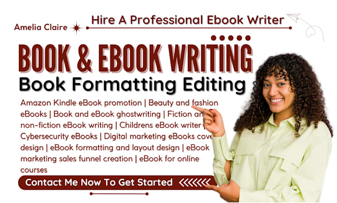 Gig Preview - Write 30k words ebook, fiction and non fiction ebook, pro book and ebook writer