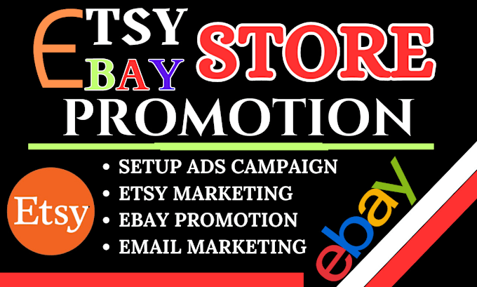 Gig Preview - Boost etsy marketing promote ebay store etsy seo rank listing for sales traffic