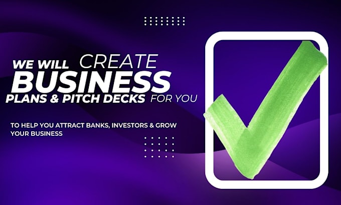 Gig Preview - Create outstanding investor ready business plan and pitch deck