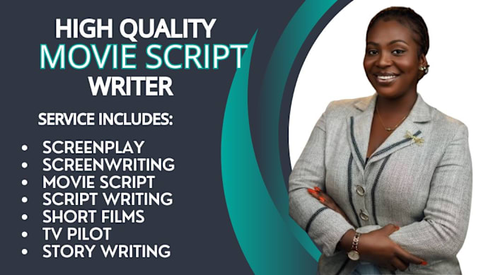 Gig Preview - Do movie script writing, scriptwriting, screenwriting screenplay, TV script