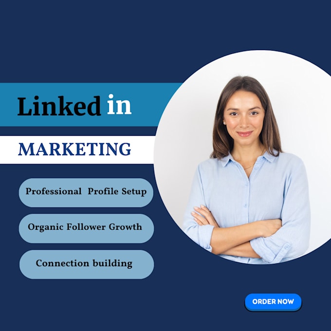 Gig Preview - Expert linkedin connection builder and marketing manager for your success