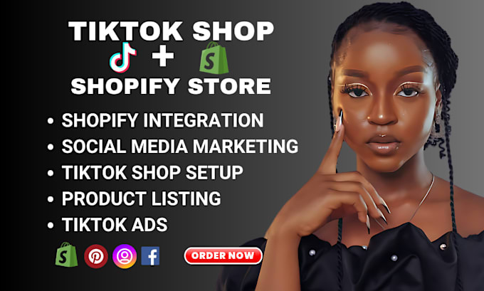 Gig Preview - Setup tik tok shop dropshipping tik tok shop manager tik tok ads manager