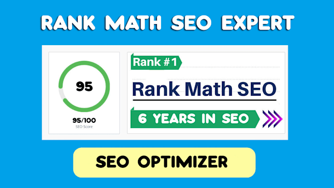 Gig Preview - Set up rank math SEO plugin with 95 on page score