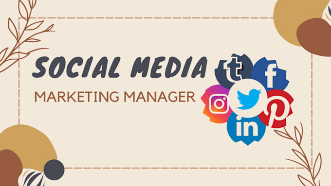 Gig Preview - Be your social media marketing manager