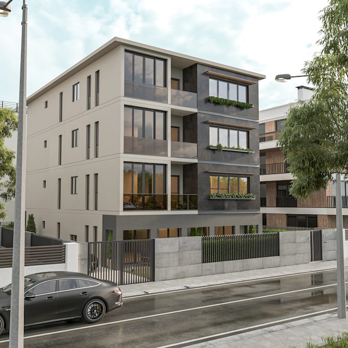 Gig Preview - Create realistic exterior architectural design and 3d visualization of apartment