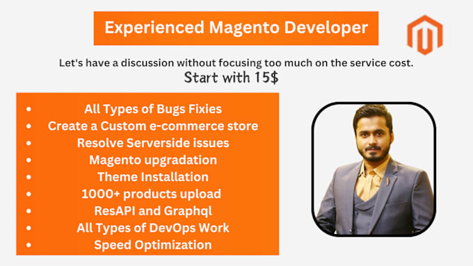 Gig Preview - Be your magento developer to create your ecommerce business